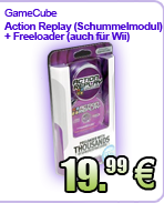 Nintendo GameCube Action Replay (Schummelmodul) + Freeloader (auch f&uuml;r Wii)