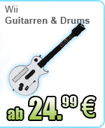 Wii Gitarren und Drums