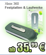 Xbox 360 Festplatten und Laufwerke