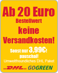Ab 20&euro; Versandkostenfrei, 3,99&euro; DHL Versandkosten