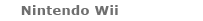 Nintendo Wii