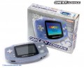 GameBoy Advance - Konsole #transparent Clear Blue Glacier (mit beschädigter OVP) (gebraucht)