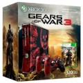 Xbox 360 - Konsole Slim 320 GB #Gears of War 3 Edition (inkl. Spiel, 2 Controller & Zubehör) (mit OVP) (gebraucht) USK