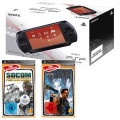 PSP - Konsole 1004 #schwarz + Syphon Filter: Dark Mirror + Socom: Fireteam Bravo 3 (NEU & OVP)