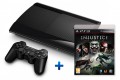 PS3 - Konsole Super Slim 12 GB + Injustice (Papersleve) (inkl. Original DualShock 3 Wireless Controller) (NEU & OVP)