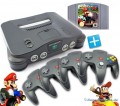 N64 - Konsole (inkl. Mario Kart, 4 Controller & Zubehör) (gebraucht)