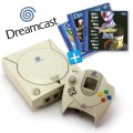 Dreamcast - Konsole + Virtua Fighter + MSR + Jet Set Radio + Controller + Zubehör (gebraucht)