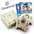 Dreamcast - Konsole + Sonic Adventure 1+2 + 2 Controller + Zubehör (gebraucht)