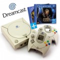 Dreamcast - Konsole + Tomb Raider 4+5 + 2 Controller + Zubehör (gebraucht)