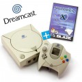 Dreamcast - Konsole + Xploder Schummelmodul + Controller + Zubehör (gebraucht)