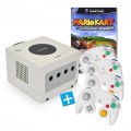 GameCube - Konsole #weiß (inkl. Mario Kart, 4 Controller & Zubehör) (gebraucht)