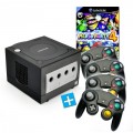 GameCube - Mario Party 4 Bundle (inkl. Konsole Black/Schwarz, 4 Controller & Zubeh�r)