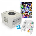 GameCube - Konsole #weiß (inkl. Mario Party 4, 2 Controller & Zubehör) (gebraucht)