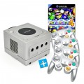 GameCube - Mario Party 4 Bundle (inkl. Konsole Platin/silber, 4 Controller & Zubeh�r)