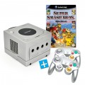 GameCube - Super Smash Bros. Melee Bundle (inkl. Konsole Platin/silber, 2 Controller & Zubeh�r)