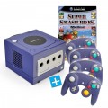 GameCube - Super Smash Bros. Melee Bundle (inkl. Konsole Purple/lila, 4 Controller & Zubeh�r)