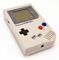 GameBoy - Konsole #Grau (rot/blaue Tasten) (sehr guter Zustand) (gebraucht)