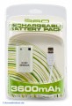 Xbox 360 - Battery Pack / Power Akku inkl. Ladekabel (3600 mAh) #weiss (NEU & OVP)