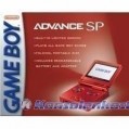 GBA/GameBoy Advance SP US Konsole inkl. dt. Netzteil #Flame Red (mit OVP) (gebraucht)
