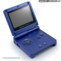 GameBoy Advance - Konsole GBA SP inkl. Netzteil #blau (Starke Gebrauchsspuren) (gebraucht)