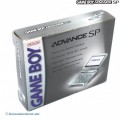 GameBoy Advance - Konsole GBA SP inkl. Netzteil #silber (mit OVP) (US-Import) (gebraucht)