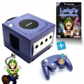 GameCube - Konsole lila + Luigi's Mansion + Controller (gebraucht)