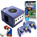 GameCube - Konsole lila + Mario Golf + 2 Controller (gebraucht)