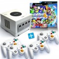 GameCube - Konsole #weiß (inkl. Mario Party 4 + 5, 4 Controller & Zubehör) (gebraucht)