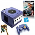 GameCube - Konsole lila + Metroid Prime 2+ Controller (gebraucht)