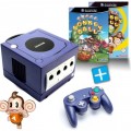 GameCube - Konsole lila + Super Monkey Ball 1+2 + Controller (gebraucht)