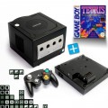GameCube - Konsole schwarz + GameBoy Player Adapter + Tetris + Controller (gebraucht)