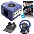 GameCube - Konsole #lila (inkl. Need for Speed Carbon, Lenkrad, Controller & Zubehör) (gebraucht)