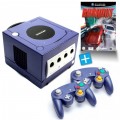 GameCube - Konsole lila + Burnout 1 + 2 Controller (gebraucht)