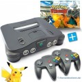 N64 - Konsole (inkl. Pokemon Stadium 1, 2 Controller & Zubehör) (gebraucht)