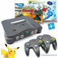 N64 - Konsole + Pokemon Stadium 1+2 + 2 Controller (gebraucht)