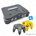 N64 - Konsole (inkl. 2 Controller #schwarz #rot & Zubehör) (gebraucht)