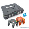 N64 - Konsole (inkl. 2 Controller #schwarz #grün & Zubehör) (gebraucht)