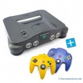 N64 - Konsole (inkl. 2 Controller #gelb #blau & Zubehör) (gebraucht)