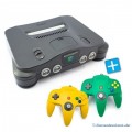 N64 - Konsole (inkl. 2 Controller #gelb #grün & Zubehör) (gebraucht)
