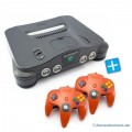 N64 - Konsole (inkl. 2 Controller #rot & Zubehör) (gebraucht)