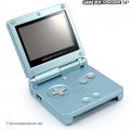 GBA/GameBoy Advance SP Konsole inkl. Netzteil #Arctic Blue (gebraucht) (2. Wahl / Starke Gebrauchsspuren)