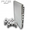 Playstation 2 - Konsole Slim #silber (inkl. 2 Dual Shock Controller & Zubeh�r) (gebraucht)