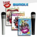 Xbox 360 - Lips Number One Hits + Spanische Hits + I Love the 80s + 2 Mikrofone (NEU & OVP)