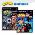 Playstation 2 - Crash Bandicoot: Der Zorn des Cortex + Crash: Tag Team Racing (mit OVP) (gebraucht)