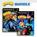 Playstation 2 - Crash of the Titans + Crash: Tag Team Racing (mit OVP) (gebraucht)