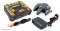 N64 - Konsole schwarz mit Zelda Motiv Aufkleber (ohne Zubeh�r) (gebraucht)  