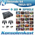 N64 - Konsole (inkl. 10 Spiele, 2 Controller & Zubehör) (gebraucht)