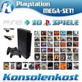 Playstation 2 - Konsole #schwarz (inkl. 2 Controller + 10 PS1 & PS2 Spiele) (gebraucht)