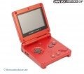 GameBoy Advance - Konsole GBA SP inkl. Netzteil #Pokemon Groudon Edition (Starke Gebrauchsspuren) (gebraucht)