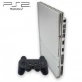Playstation 2 - Konsole Slim #silber (inkl. Controller & Zubehör) (gebraucht)